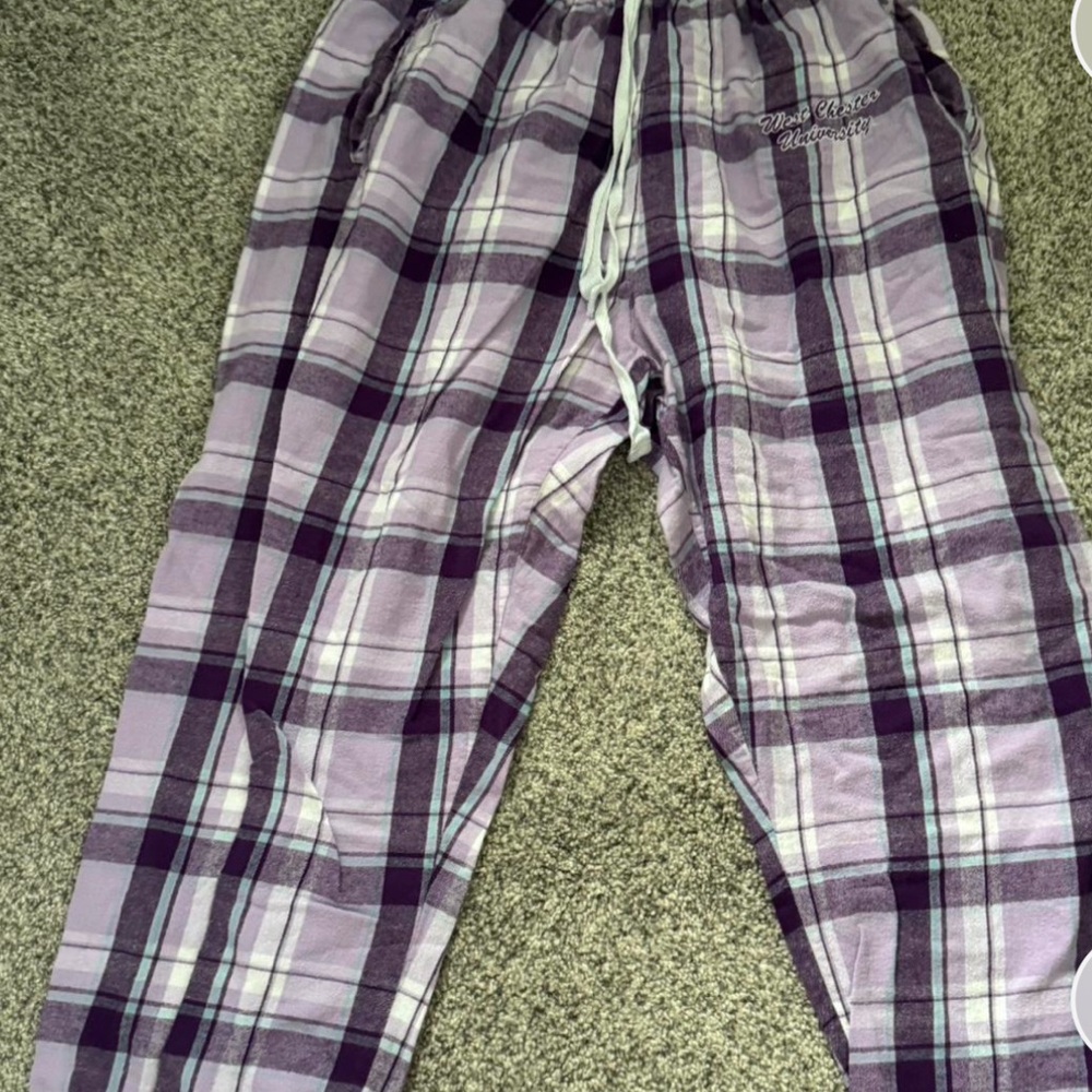 & Other Stories Lavender Plaid Pants